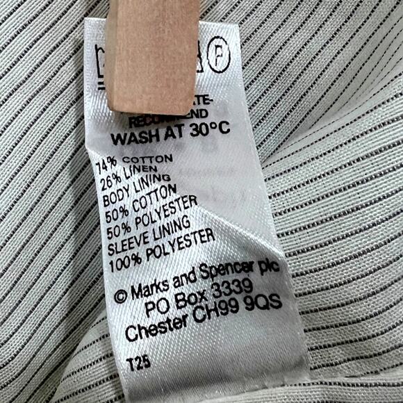 Womens Marks & Spencer Autograph Weekend Green Double Button Blazer Size 8 - Picture 6 of 6